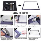 Windows Screen and Screen Door Repair Kit, 48"x118" Charcoal Fiberglass Mesh with Rolling Tool/Hook/Ruler/Cutter/Spline - Window Screen & Sliding Screen Door Replacement for Windows, TOOLTRIZ