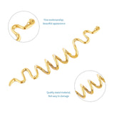 FRDTLUTHW Gold Snake Hair Jewelry for Braids, Halloween Hair Decoration, Dreadlock Accessories for Women Girls(pack of 6)