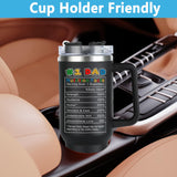 WECACYD Fathers Day Gift for Dad - Birthday Gifts for Dad From Daughter Son- Super Daddio Cup Tumbler 40oz with Handle - Gifts for Dad From Daughter, Son, Wife for Birthday, Fathers Day - Dad Gifts