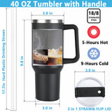 WECACYD Fathers Day Gift for Dad - Birthday Gifts for Dad From Daughter Son- Super Daddio Cup Tumbler 40oz with Handle - Gifts for Dad From Daughter, Son, Wife for Birthday, Fathers Day - Dad Gifts