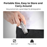 SMALLRIG Folding Tool Set with Screwdrivers and Hex Key Wrenches, Seven Functional Tools Included (Silver) - AAK2213D