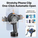 ULANZI Magnetic Cell Phone Tripod Mount, 360 Rotation, Double Fixed Design, MagSafe Ring & 1/4'' Screw Hole Expansion, Compatible with iPhone 14, 13, 12 & Other Smartphones