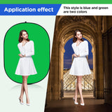 Portable Green Screen Backdrop with Stand,Foldable 5x7ft Chromakey Blue&Green Screen 2 in 1 Pop Up Collapsible Backdrop for Photo and Video Shooting,Gaming (Green & Blue)