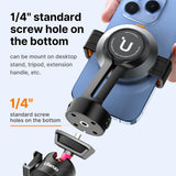 ULANZI Magnetic Cell Phone Tripod Mount, 360 Rotation, Double Fixed Design, MagSafe Ring & 1/4'' Screw Hole Expansion, Compatible with iPhone 14, 13, 12 & Other Smartphones