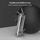 SMALLRIG Folding Tool Set with Screwdrivers and Hex Key Wrenches, Seven Functional Tools Included (Silver) - AAK2213D