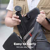 ULANZI Magnetic Cell Phone Tripod Compatible with MagSafe, 17.3" Extendable Mini Tabletop Tripod Selfie Stick with Cold Shoe, 360° Ball Head Tripod Stand Handle Grip for iPhone 14 13 12 Series