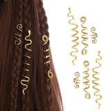 FRDTLUTHW Gold Snake Hair Jewelry for Braids, Halloween Hair Decoration, Dreadlock Accessories for Women Girls(pack of 6)