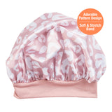Red by Kiss Baby Satin Bonnet Sleep Caps Hair Wraps Hair Bonnet (Pink Leopard)