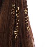 FRDTLUTHW Gold Snake Hair Jewelry for Braids, Halloween Hair Decoration, Dreadlock Accessories for Women Girls(pack of 6)
