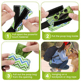 Dog Poop Bag Holder for Leash, 2 Pack Dog Poop Bag Dispenser, Sturdy and Guaranteed Leakproof Poop Bag Holders for Leashes, Dog Waste Bag Holder, Unscented, 2 Dispenser and 30 Bags By PobbY