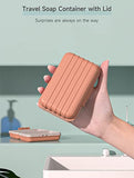 Doter Travel Soap Container, Soap Bar Holder with Lid, Portable Travel Soap Case, Leakproof Soap Dish Travel, Suitable for Travel, Camping, Outdoor, Gym, Bathroom Soap Box