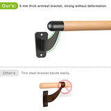 SELEWARE Ballet Barre for Drywall Stud & Concrete Wall Mount Wood Ballet Bar Dance Bar Traditional Ballet Barre System for Home Barre Movements Body Stretch 1.5 inch Dia 4.3 ft Long