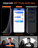 DIMONCOAT 4-Pack [Auto Alignment Kit] for iPhone 14 Pro Max Privacy Screen Protector [10X Military Protection] Compatible iPhone 14 Pro Max 6.7'' Diamonds Hard Tempered Glass Film [Case Friendly]