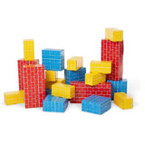 Melissa & Doug Deluxe Jumbo Cardboard Blocks (24 Pieces) - Pretend Brick For Building