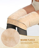CHRLEISURE Women's Winter Warm Fleece Lined Leggings - Thick Velvet Tights Thermal Pants (TR Black, XS/S)