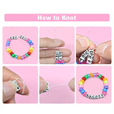 VICOVI 4200Pcs Pony Beads Kit in 28 Colors, Rainbow Color Beads for Kids DIY Craft Gift, Bracelet, Hair Beads with Letter Beads Elastic Strings