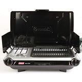 Coleman Tabletop 2-in-1 Camping Grill/Stove, 2-Burner Propane Grill & Stove for Outdoor Cooking with Adjustable Burners & Pressure Regulator, 20,000 BTUs of Power for Camping, Tailgating, Grilling
