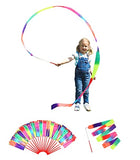 20 Pack Ribbon Wands Party Favors for Kids, Rainbow Decorations, Unicorn Birthday Party Supplies, Mermaid Princess Goodie Bag Stuffers, Gymnastics Dance Streamers, Girls Goody Gifts (Rainbow)