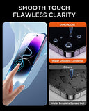 DIMONCOAT 4-Pack [Auto Alignment Kit] for iPhone 14 Pro Max Privacy Screen Protector [10X Military Protection] Compatible iPhone 14 Pro Max 6.7'' Diamonds Hard Tempered Glass Film [Case Friendly]