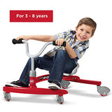 Razor 360 Caster Trike for Kids Ages 5+ - Lightweight, Rubber Handlebars, Steel Frame, for Riders up to 160 lbs & Radio Flyer Ziggle, Red Kids Wiggle Car, Ride On Toy for Ages 3-8
