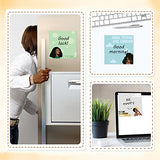 9 Packs Black Girl Sticky Notes Inspirational Mini Motivational Self Stick Note Pads Cute African Girl Teacher Notes Positive Memo Notepads for Nurse Reminder Studying School Office, 3.2 x 3.2 Inches