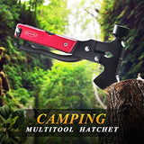 RoverTac Camping Essentials Multi Tool Axe Hatchet Survival Gear 14-in-1 Multitool Knife Hammer Pliers Saw Bottle Can Opener Screwdriver Multitool for Camping Hiking Survival Christmas Gifts for Men