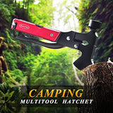RoverTac Camping Essentials Multi Tool Axe Hatchet Survival Gear 14-in-1 Multitool Knife Hammer Pliers Saw Bottle Can Opener Screwdriver Multitool for Camping Hiking Survival Christmas Gifts for Men