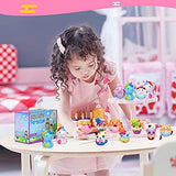 POKONBOY 20 Pack Jumbo Squishies Keychain, Cream Scented Slow Rising Squeeze Toys Unicorn Donut Animal Stress Relief Toys Easter Basket Stuffers Birthday Party Favor for Boys and Girls Age 3+