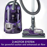 Kenmore 600 Series Friendly Lightweight Bagged Canister Vacuum with Pet PowerMate, Pop-N-Go Brush, 2 Motors, HEPA Filter, Aluminum Telescoping Wand, Retractable Cord and 4 Cleaning Tools, Purple