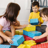 Melissa & Doug Deluxe Jumbo Cardboard Blocks (24 Pieces) - Pretend Brick For Building