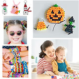 VICOVI 4200Pcs Pony Beads Kit in 28 Colors, Rainbow Color Beads for Kids DIY Craft Gift, Bracelet, Hair Beads with Letter Beads Elastic Strings
