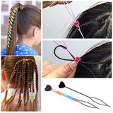 VICOVI 4200Pcs Pony Beads Kit in 28 Colors, Rainbow Color Beads for Kids DIY Craft Gift, Bracelet, Hair Beads with Letter Beads Elastic Strings