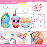 POKONBOY 20 Pack Jumbo Squishies Keychain, Cream Scented Slow Rising Squeeze Toys Unicorn Donut Animal Stress Relief Toys Easter Basket Stuffers Birthday Party Favor for Boys and Girls Age 3+