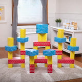 Melissa & Doug Deluxe Jumbo Cardboard Blocks (24 Pieces) - Pretend Brick For Building