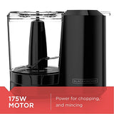 Black+Decker, Improved Assembly, HC300B FreshPrep 3-Cup Electric Food Chopper, Capacity