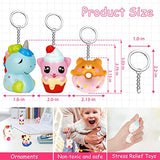 Yscare 24 Pack Jumbo Squishies Slow Rising Squishies Keychain,Cream Scented Jumbo Slow Rising Squishies,Unicorn Cartoon Girl Donut Animal Squishy Toy for Kids Party Favors
