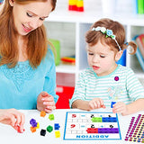SpriteGru Math Linking Cubes, Math Cubes Manipulatives with Activity Cards Linking Cube Math Counters for Kids Kindergarten Learning Activities