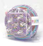 Kitty Unicorn Party Supplies Pastel Rainbow Cat Plates Napkins Set (64 Count)