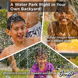 Jambo Premium Slip Splash and Slide with 3 Bodyboards, Heavy Duty Water Slide with Advanced 3-Way Water Sprinkler System, Backyard Waterslide Outdoor Water Toys n Slides for Kids…